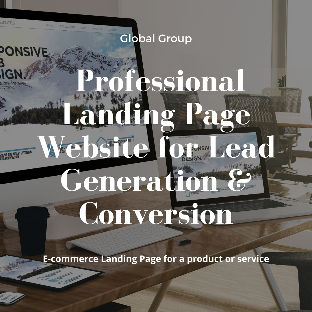e-commerce Landing Page product service Professional Website Lead Generation Conversion