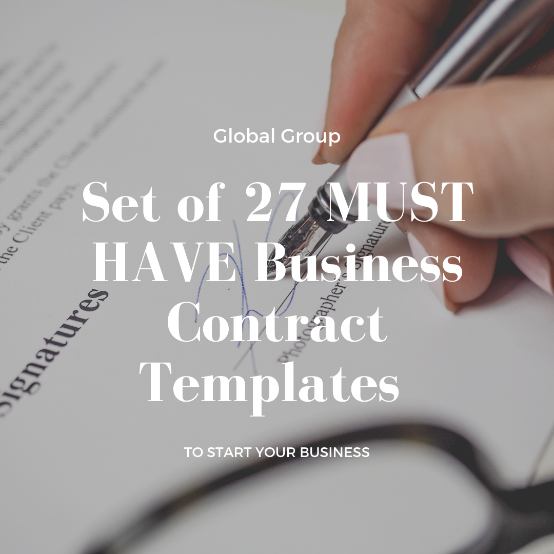 Set MUST Business Contract Templates start business